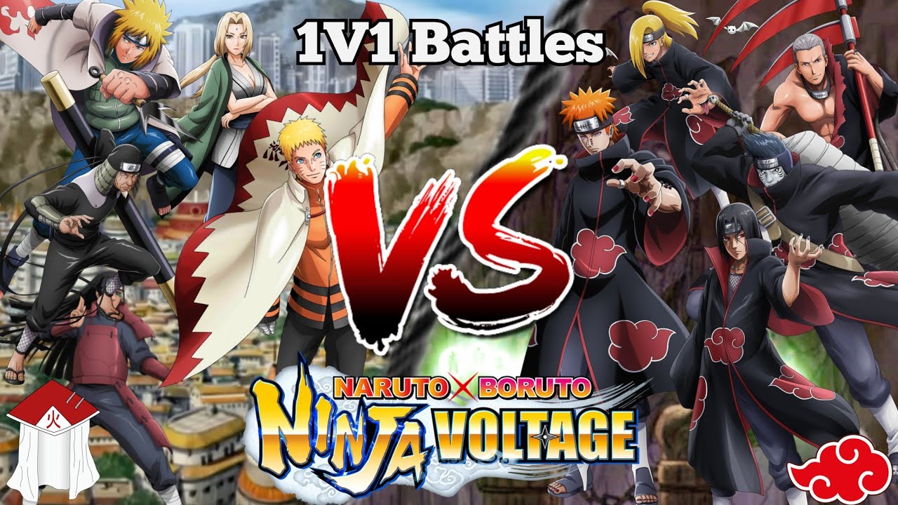 NxB NV : HOKAGE VS AKATSUKI All Forms 1v1 Battles