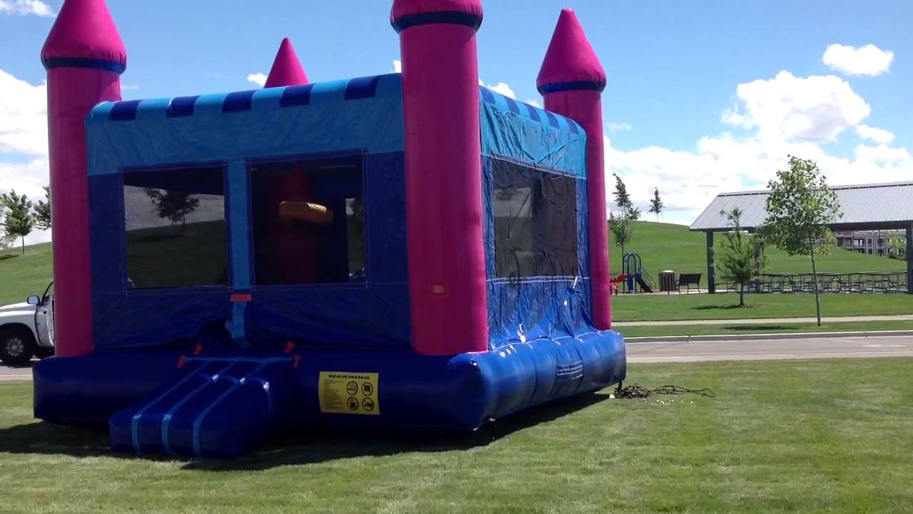 Idaho Inflatables 15x15 Pink Castle Bounce House YouTube
