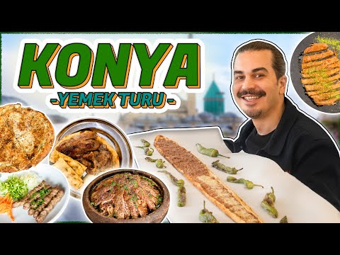 Konya'da Ne Yenir Ne İçilir ? Yemek Turu + Çatalhöyük [2024] (Yağ Somunu, Bamya Çorbası, Etli Ekmek)