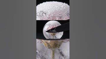 🧊 Frozen Flower Reveal | Crystal Ice Sphere ASMR Slicing