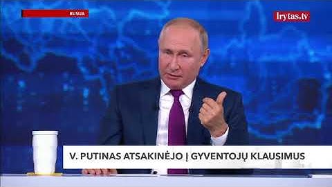 V. Putinas „Tiesioginės linijos“ metu atsakinės į gyventojų klausimus