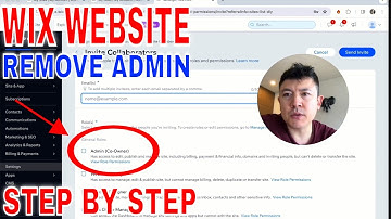 ✅  How To Delete Remove Admin From Wix Website 🔴