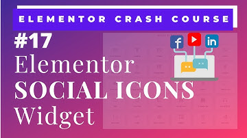 Elementor Social Icons Widget | How to add social icons on any WordPress website using Elementor