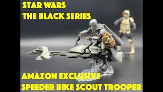 Star Wars Black Series Speeder Bike Scout Trooper &amp; The Child Amazon Exclusive