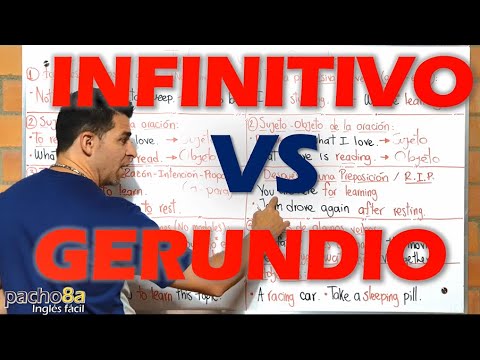 Vídeo: Diferencia Entre Gerundio E Infinitivo