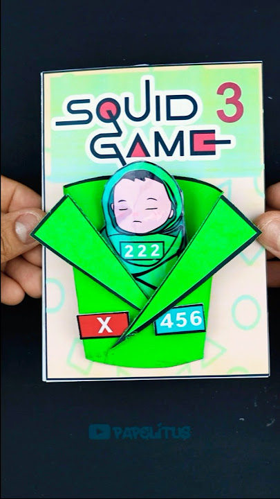 Quiet Book Squid Game Baby 222 Paper Book Squishy #squidgame #gamebook #baby #222