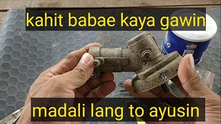 HOW TO FIXED GRASS CUTTER HEAD GEARBOX| Paanu ayusin ang MOWER head gear box