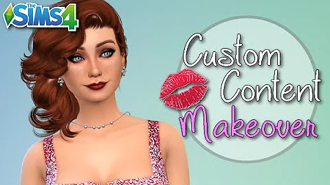 Sims 4 | Custom Content Makeover | Diane Maldonado