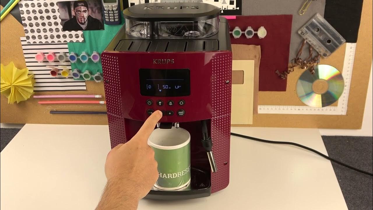 How to Adjust Coffee Strenght on KRUPS EA Roma 815 Change Coffee