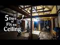 A 5-day COUNTDOWN tackling this drywalling project in our Japanese house