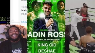 Adin Ross Promotions! ddondoe reacts to Deshae Frost Vs King Cid + Almighty Jay l Adin Ross Boxing