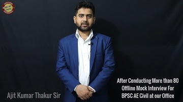 BPSC AE Mock Interview Feedback - JOIN EACE