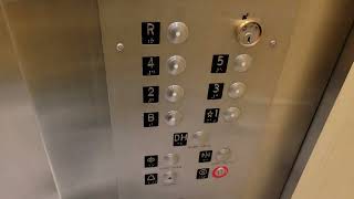 Talkative Modded 1970 Montgomery G&P Traction Elevators @ UW Kincaid Hall, Seattle WA