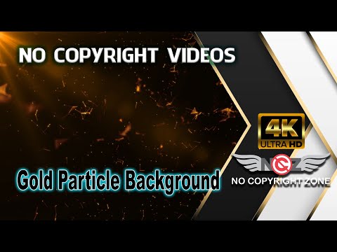 No Copyright Videos -Gold Particle Background with Ray of light Motion Background- No Copyright Zone