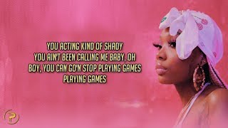 Summer Walker  Playing Games (Lyrics) ft. Bryson Tiller