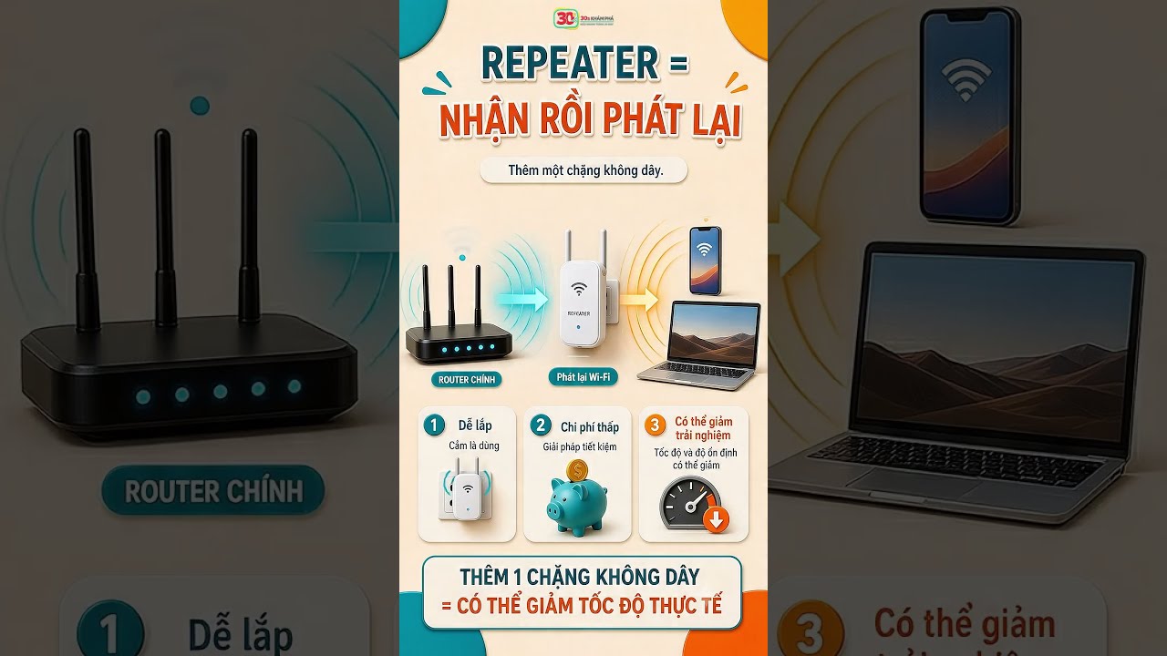 Mesh Wi-Fi khác bộ kích sóng ở điểm nào?