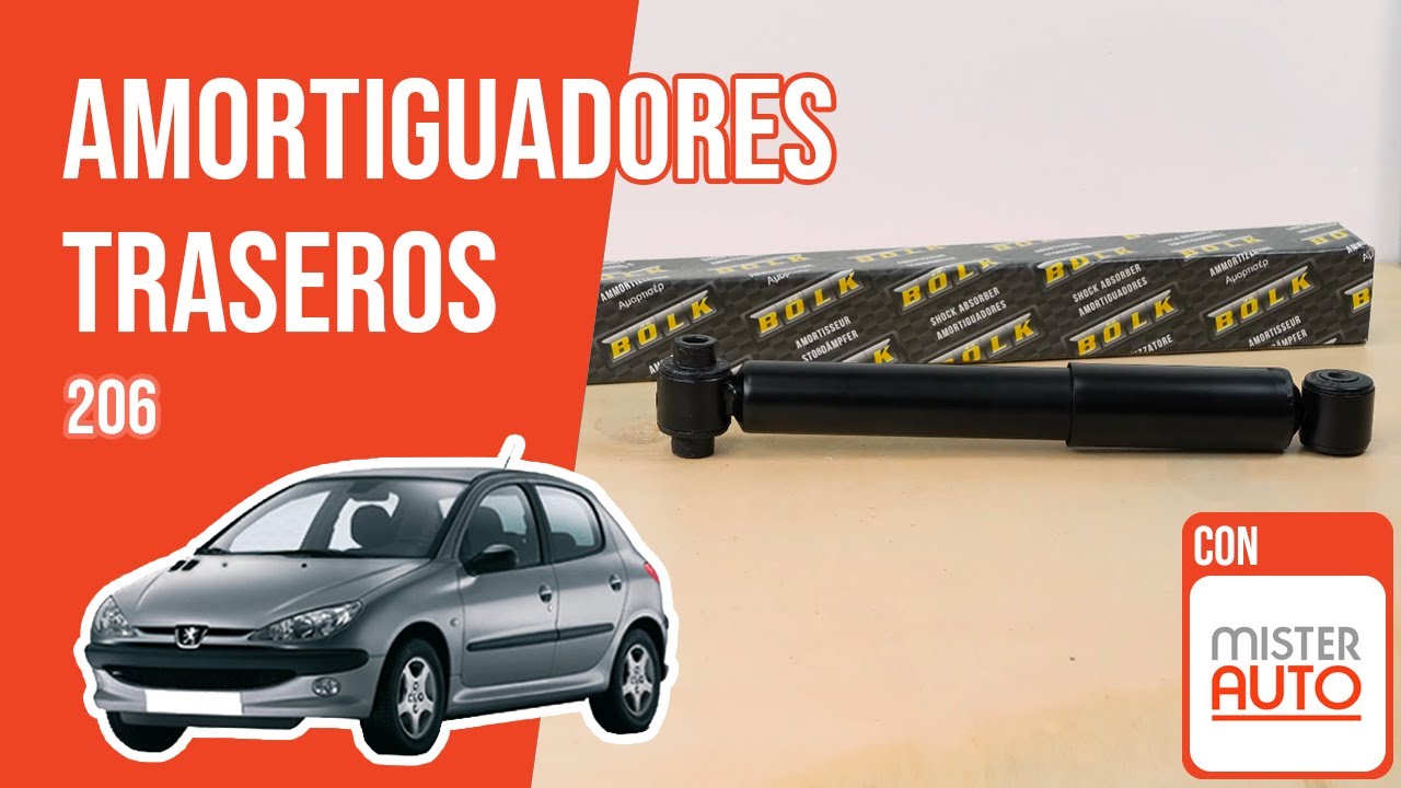 Cómo cambiar los amortiguadores traseros Peugeot 206 ➿