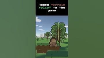 added terrain relief to the game #3d #3dgamedevelopment #game #pixelart #pixelgame #indiegame