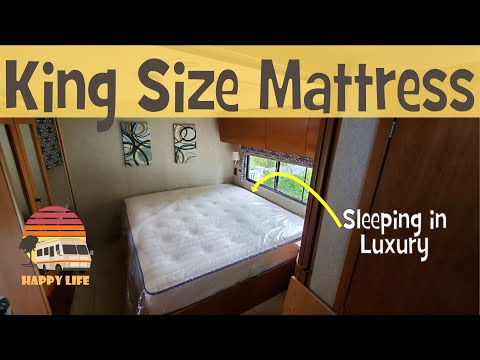RV Bed Platform DIY | KING Size Mattress UPGRADE