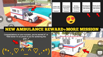 New Ambulance Reward Feature in Indian Bike Driving 3D 🤯🔥| New More Missions in Update|Harsh in Game