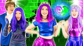 MAL has TWIN Daughters!? | Descendants | COSPLAY for TEENS