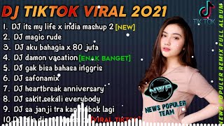 DJ TIKTOK TERBARU 2021 - DJ its my life x india mashup 2 TIKTOK VIRAL REMIX TERBARU 2021