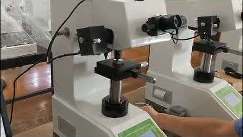 Digital Microvickers hardness testing system DVS-1AT-4 3 demo video