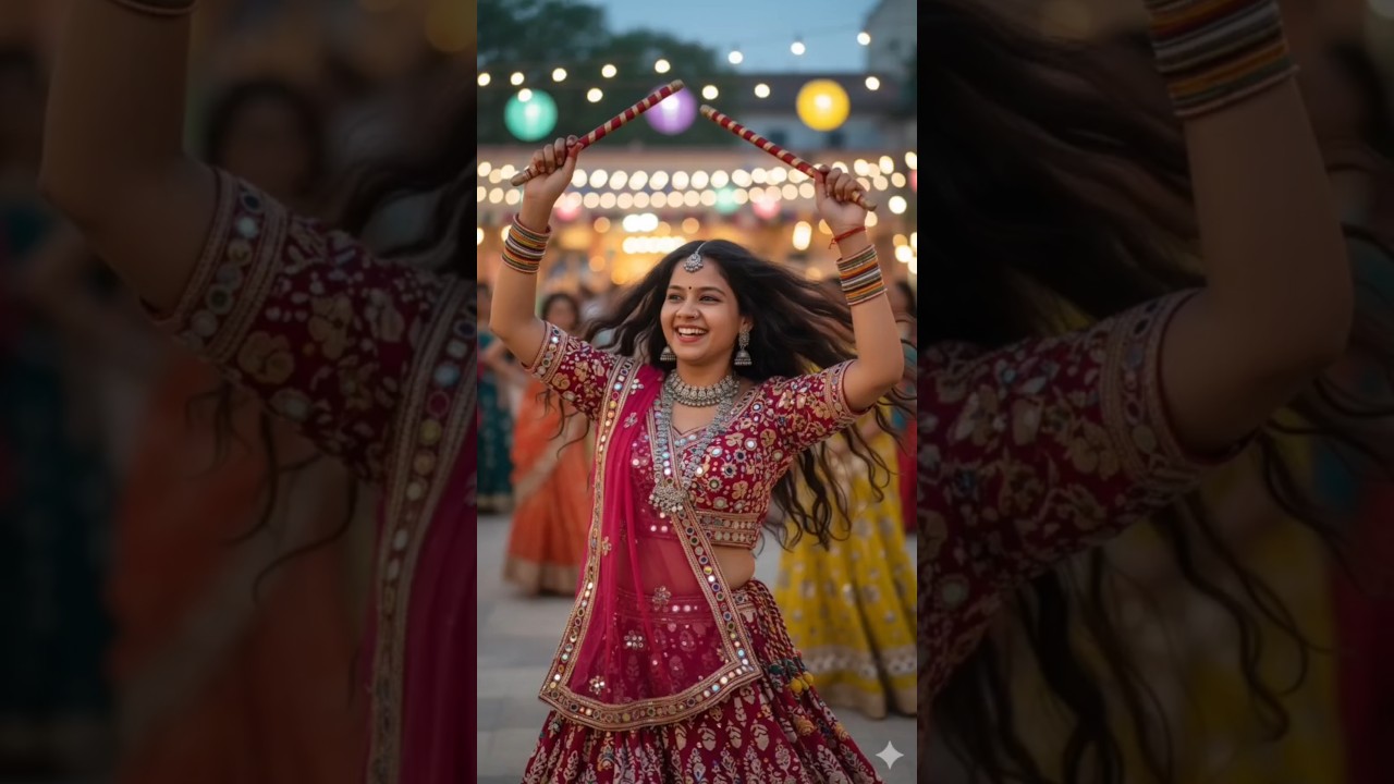 Gemini Garba look prompt 😍Gemini Navratri garba look edit prompt 