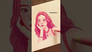 Pink💖 #art #drawing #sketch #pinterest #artchallenge #shorts #viral #shortvideo #fyp #girlsketch