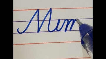 how to write Mimi in cursive writing | cursive writing | cursive writing kaise likhe | #handwriting