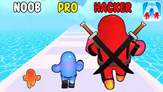 NOOB vs PRO vs HACKER in JOIN BLOB CLASH 3D MAX LEVELS! screenshot 3