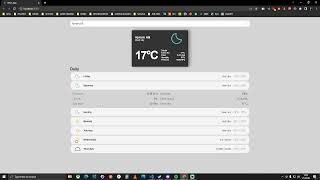 React Weather Dashboard screenshot 2