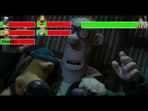 Shaun the Sheep Movie (2015) Final Battle with Healthbars