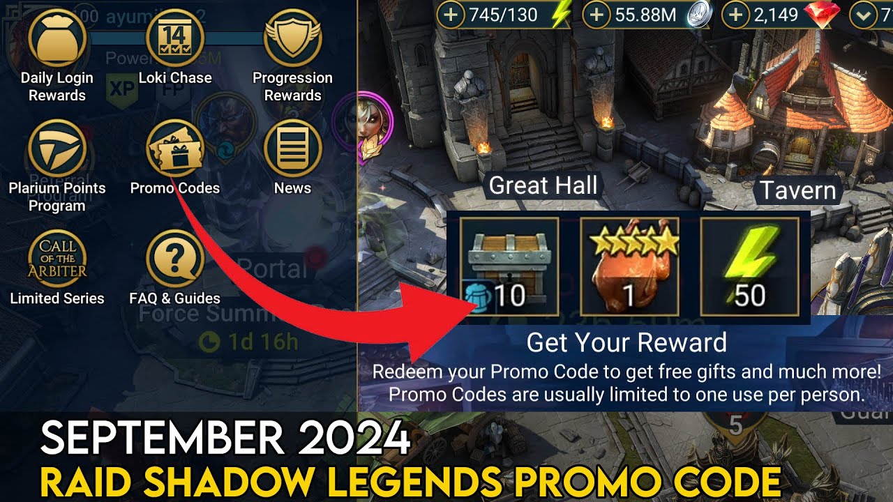 September 2024 Promo Code | Raid Shadow Legends Guide - YouTube