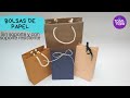 🎁Cómo hacer BOLSAS de REGALO de PAPEL?  👉PARTE 1: Sin soporte; 👉PARTE 2: Con SOPORTE RESISTENTE.