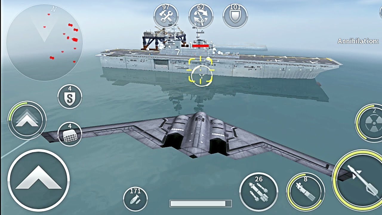 Gunship Battle: B2-SPIRIT with Special Weapon (3mission gameplay).