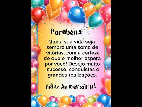 29 De Agosto 🎀 Uma Mensagem de Aniversário Linda e Emocionante! Para alguém muito especial!
