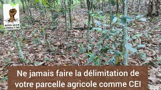 Ne jamais faire la délimitation de votre parcelle agricole comme CECI