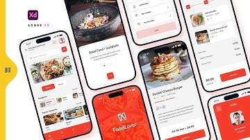Food App UI/UX Design | Food Ordering Mobile App Design | Beginners Tutorial