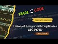 Intersection of Two arrays with Duplicate Elements | GFG POTD 30-12-2024|Java