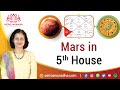 Mars in 5th House | Mangal 5th house | Effects of Mars in 5th house | 5th house Mars results