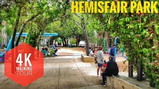 San Antonio Texas - Exploring Hemisfair Park - 4K Walking Tour