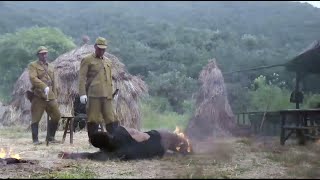 (Anti-Japanese Movie) Japanese soldiers kill villagers,enraging Chinese soldiers who eliminate them