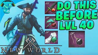 New World - Do THIS Before Level 40 for EPIC Quality Purple Gear!