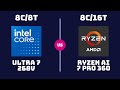 Intel Core Ultra 7 268V vs AMD Ryzen AI 7 Pro 360 – CPU Comparison