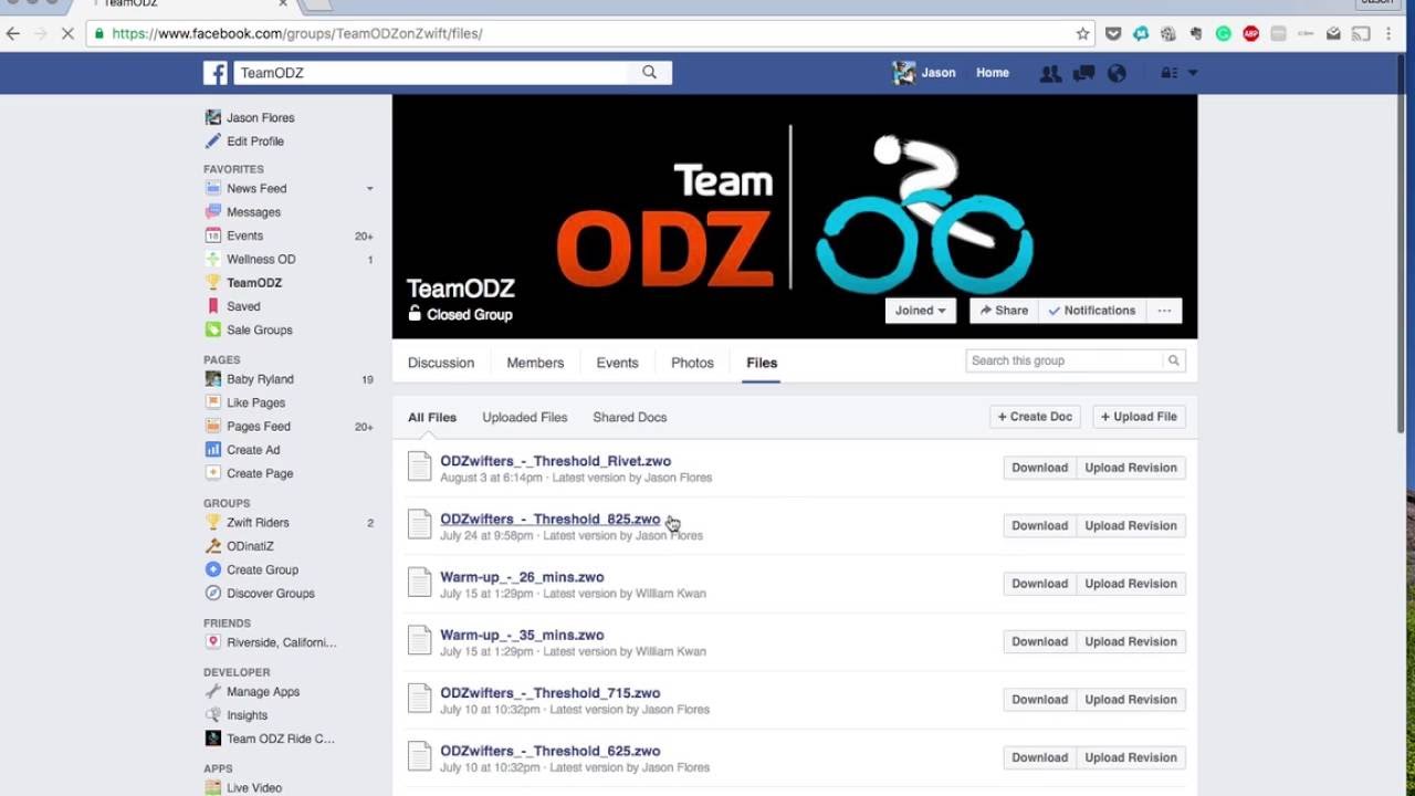 Adding Custom Workout to Zwift YouTube