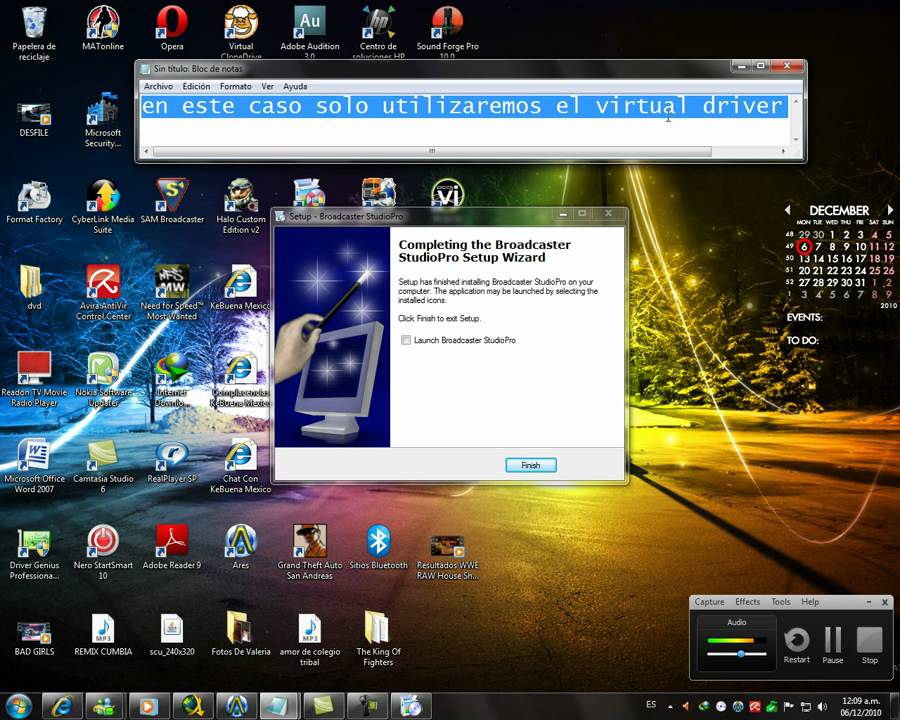 Mezcla Estereo Windows 7 Como Microfono En Msn Youtube 7646