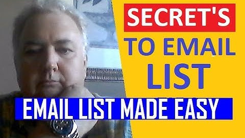SELF PUBLISHING SERCRETS How To Building Your Email List