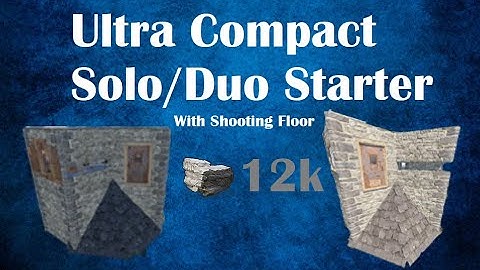 Ultra Compact Solo/Duo Base Design w/ Shooting Floor | Rust Base Tutorial