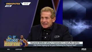 UNDISPUTED | Shannon's and Skip reaction to Draymond talking to teammates \& crowd after ejection